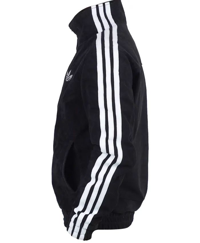 Manchester United Pre-Match 2026 Adidas Chinese New Year Black Suede Jacket Right