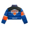 Mariska Hargitay Knicks vs Cavaliers Game 2 Puffer Jacket Back