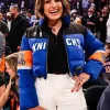 Mariska Hargitay Knicks vs Cavaliers Game 2 Puffer Jacket Front