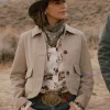 Marshals S01 Arielle Kebbel Suede Jacket