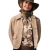 Marshals S01 Arielle Kebbel Suede Jacket For Sale