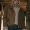 Marshals S01 Dolly Cognac Suede Moto Jacket