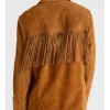 Marshals S01 Ellyn Jameson Suede Fringe Jacket Back