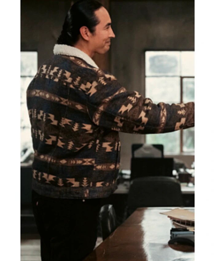 Marshals S01 Tatanka Means Fleece Collar Jacket Back