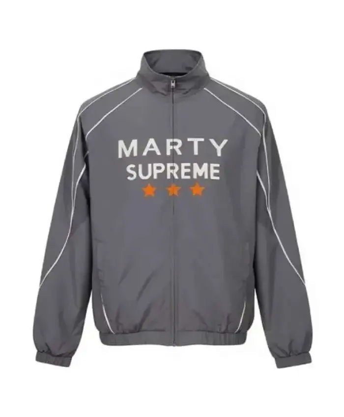 Marty Supreme Grey Track Jacket