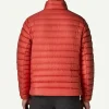 Men’s Down Puffer Jacket Red Back
