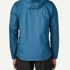 Men's Houdini Blue Hooded Jacket Back