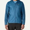 Men's Houdini Blue Hooded Jacket Front
