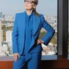 Meryl Streep The Devil Wears Prada 2 Press Tour Blue Blazer