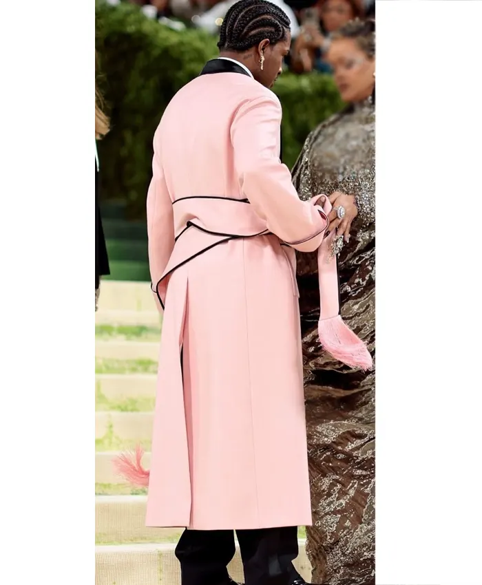 Met Gala 2026 ASAP Rocky Pink Coat Back