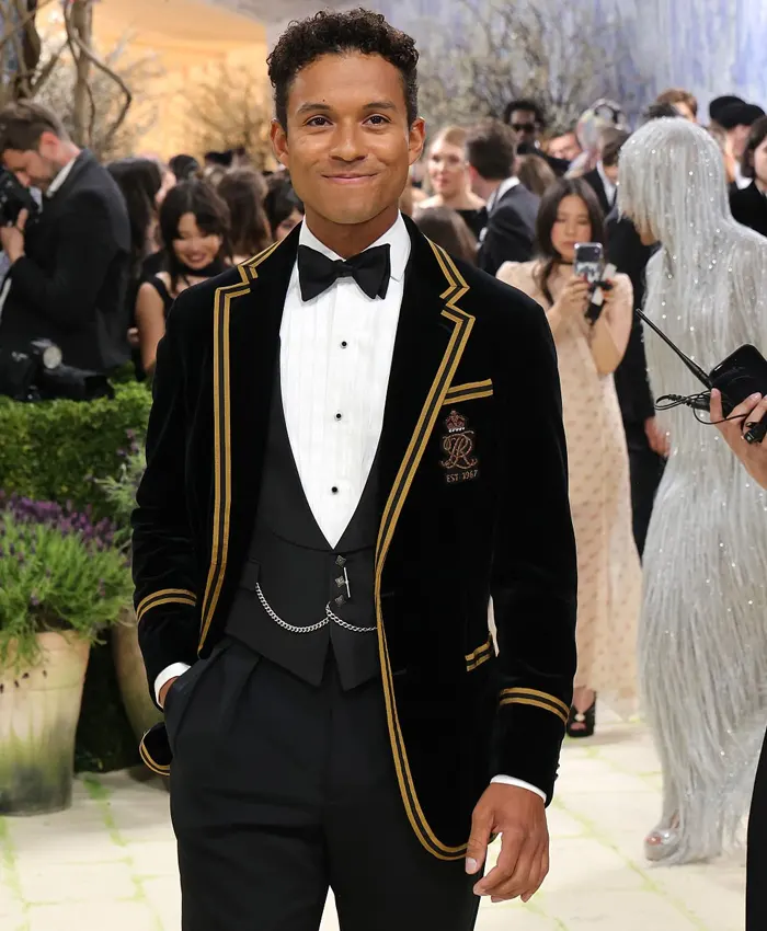 Met Gala 2026 Jaafar Jackson Black Velvet Blazer