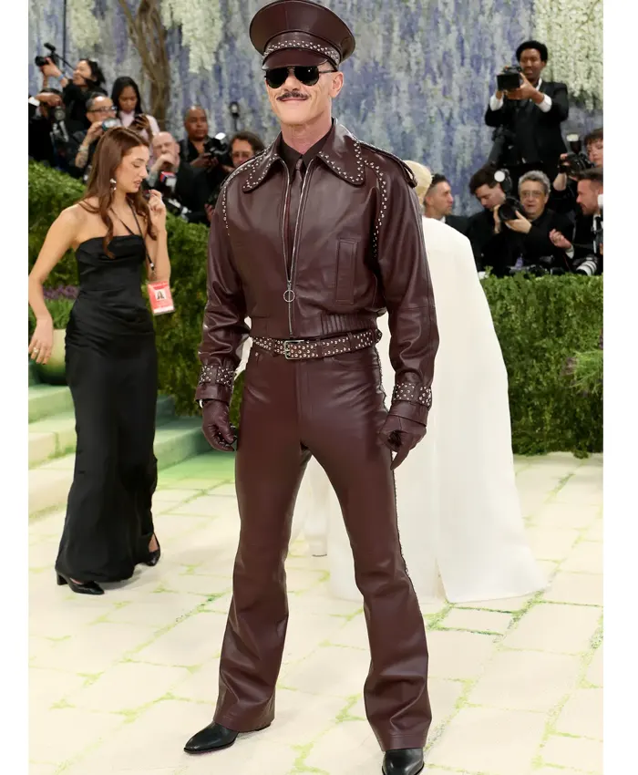 Met Gala 2026 Luke Evans Studded Leather Suit