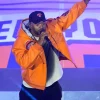 Method Man Knicks Game 2 Orange Jacket Front