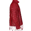 Hannah Montana Red Leather Jacket