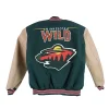 Minnesota Wild Classic Varsity Jacket Back
