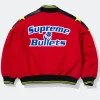 Mitchell & Ness x Supreme Bullets Red Jacket For Sale