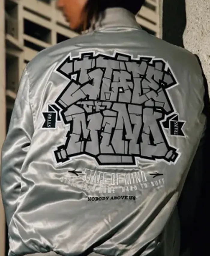 Motorvalley Ahmed Silver Bomber Jacket Back