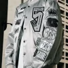 Motorvalley Ahmed Silver Bomber Jacket Side