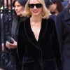 NYC 2026 Jessica Chastain Black Velvet Blazer