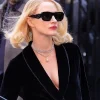 NYC 2026 Jessica Chastain Black Velvet Blazer For Sale