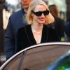 NYC 2026 Jessica Chastain Black Velvet Blazer Front