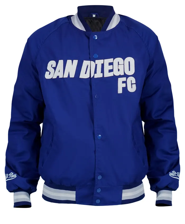 Navy Blue San Diego FC Bomber Jacket