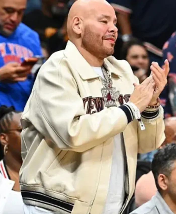 New York Knicks Fat Joe Cream Jacket For Sale