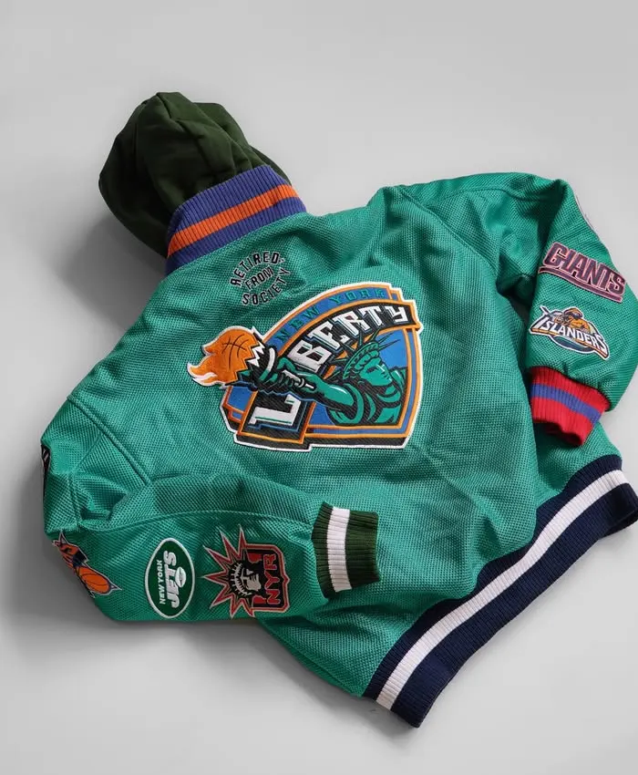 New York Sports Teams Kelly Green Jacket For Sale