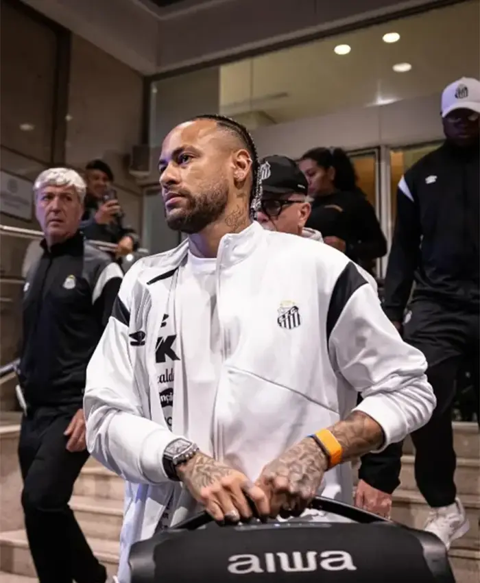 Neymar Santos FC White Track Jacket