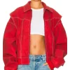 Off Campus Mika Abdalla Red Bomber Jacket For Sale
