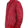 Off Campus Mika Abdalla Red Bomber Jacket Left