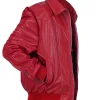 Off Campus Mika Abdalla Red Bomber Jacket Right