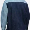 Off Campus Miles Gutierrez-Riley Two Tone Denim Jacket Back