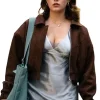 Off Campus S01 Ella Bright Brown Suede Jacket