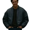 Off Campus S01 Garrett Graham Leather Bomber Jacket Front