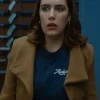 Off Campus S01 Hannah Wells Brown Wool Coat For Sale