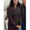 Only Murders in The Building S06 Mabel Mora Checked Coat