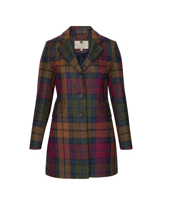 Only Murders in The Building S06 Mabel Mora Checked Coat For Sale