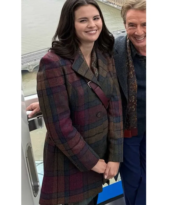Only Murders in The Building S06 Mabel Mora Checked Coat