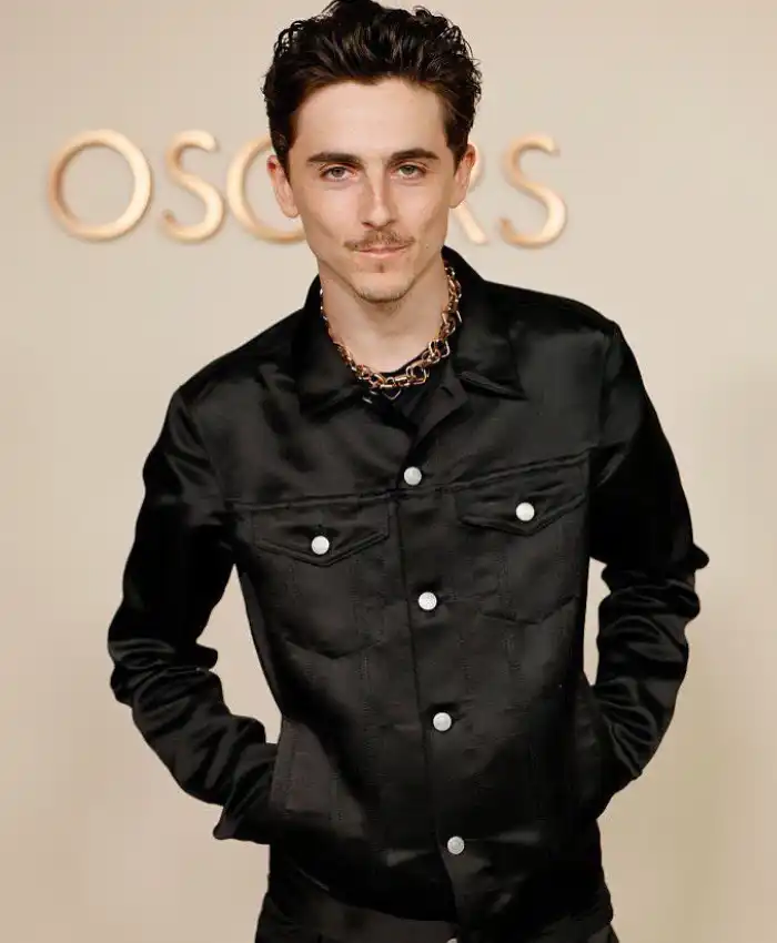 Oscars dinner 2026 Timothée Chalamet Black Jacket