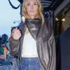 PFW 2026 Sarah Pidgeon Leather Jacket Front