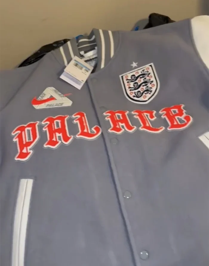 Palace x Nike England Varsity Jacket