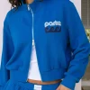 Parke Summerland Zip Up Jacket Blue Front