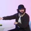 Penn Badgley and Joe Goldberg Teen Vogue Interview Coat Jacket Front