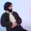 Penn Badgley and Joe Goldberg Teen Vogue Interview Coat Jacket Side