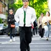 Rami Malek Upper East Side 2026 NYC White Jacket For Sale