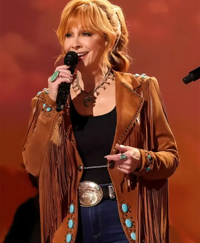 Reba McEntire 60th ACM Awards Fringe Jacket Front