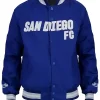 San Diego FC Royal Blue Bomber Jacket Front