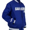 San Diego FC Royal Blue Bomber Jacket Side