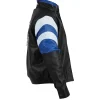Sharks Starter Leather Vintage Jacket Side